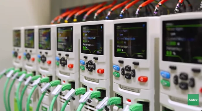 M700 VFDs close up in a control system